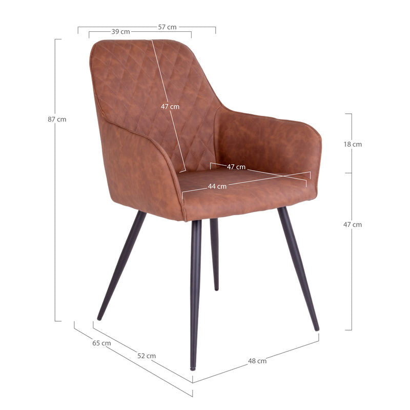 Matstol - Harbo Brun Vintage House Nordic