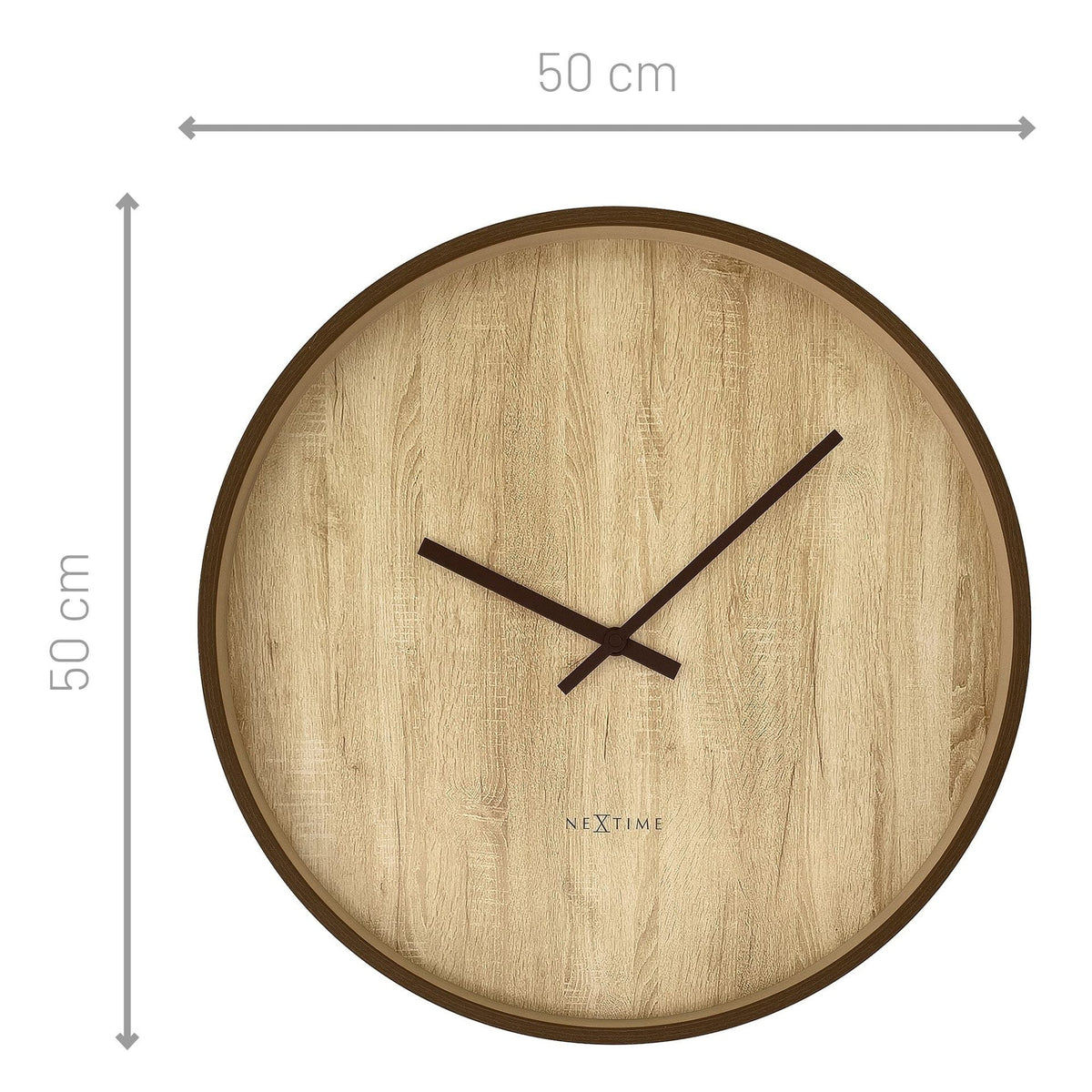 Väggklocka Oslo L 50 cm Brun från NeXtime