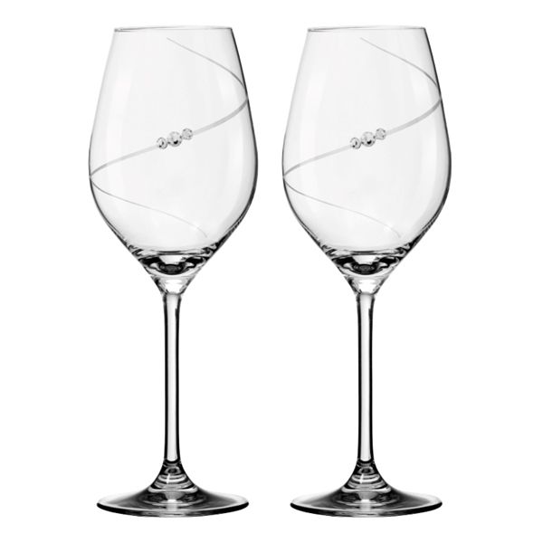 New Pen - Vitvinsglas med Swarovski-kristaller Rödvinsglas MATRIVO