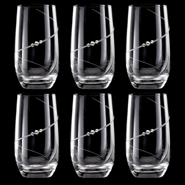 New Pen - Highball med Swarovski-kristaller - 6 stycken Highballglas MATRIVO