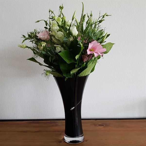 Black New Pen Vas med Swarovski-kristaller MATRIVO