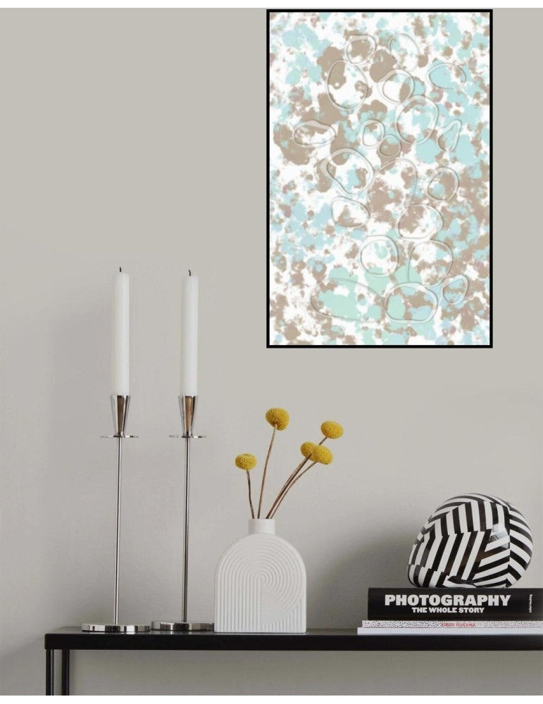 Affisch Abstract Lakes Pelcasa