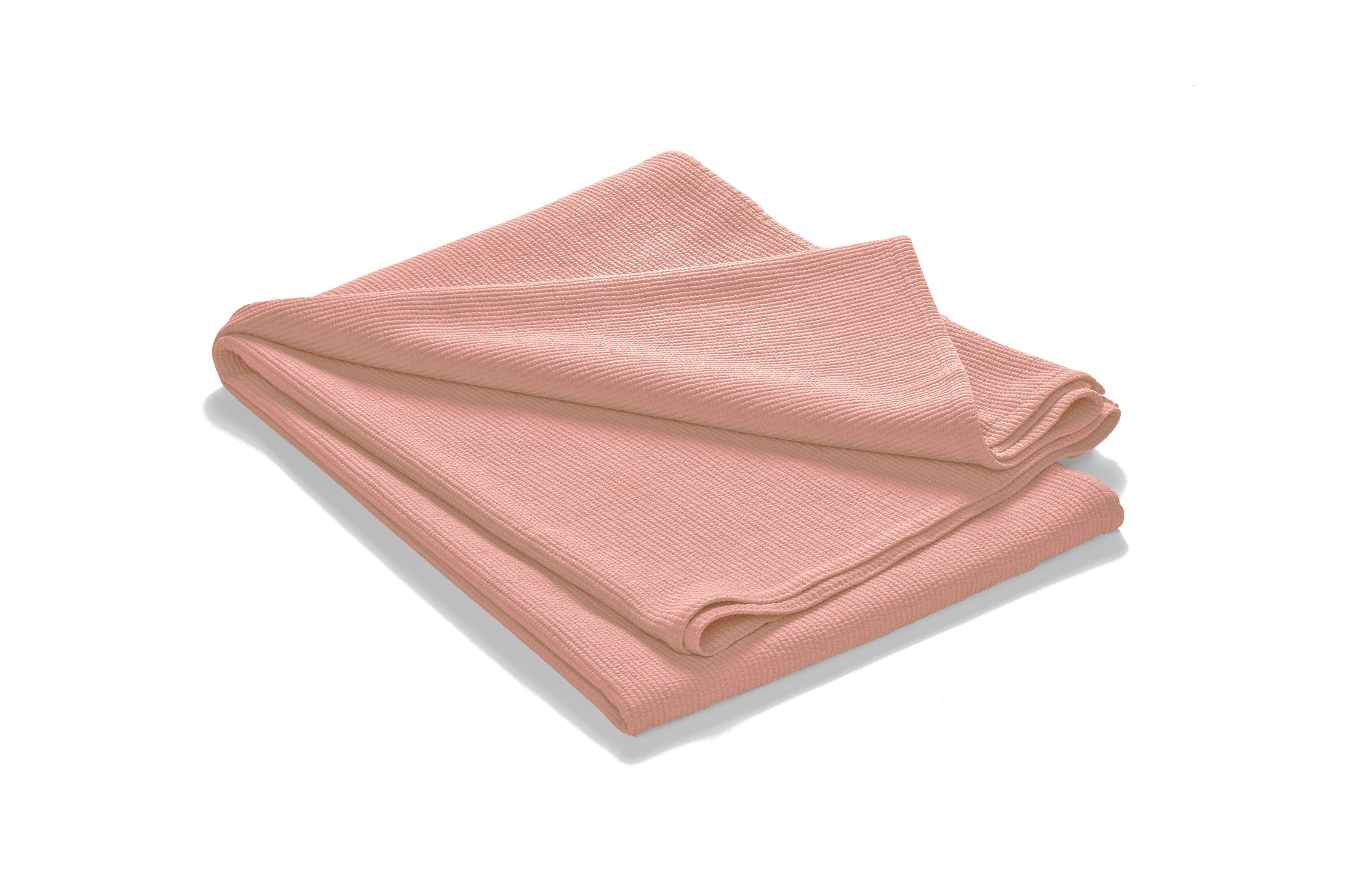 Vikt rosa överkast Stripes i stentvättad bomull med randigt mönster