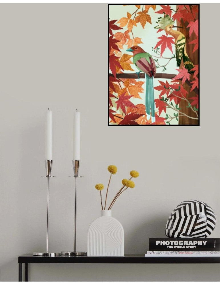 Affisch - Birds Of Autumn Pelcasa