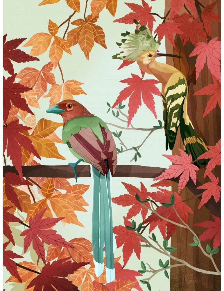 Affisch - Birds Of Autumn Pelcasa 70x100