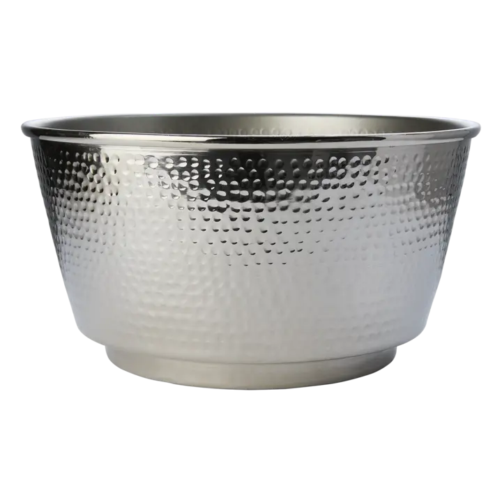 CARTER champagnekylare silverfärgad Ø40 cm i aluminium med hamrad design från Hemboden.