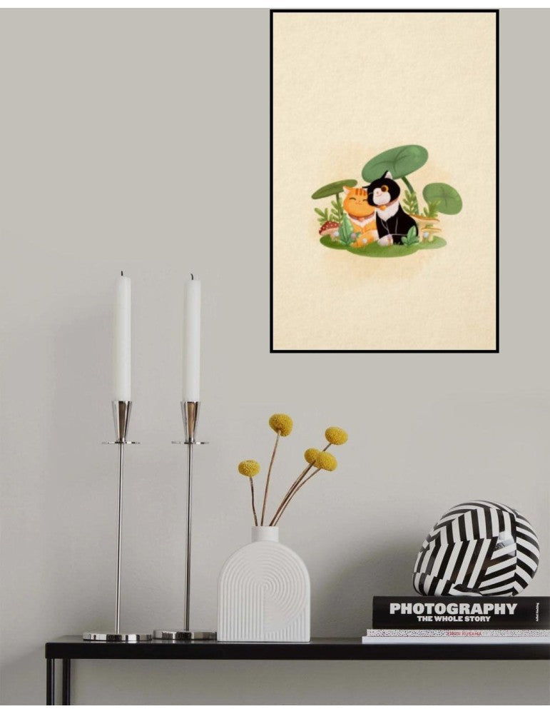 Affisch - Cats In Love Pelcasa