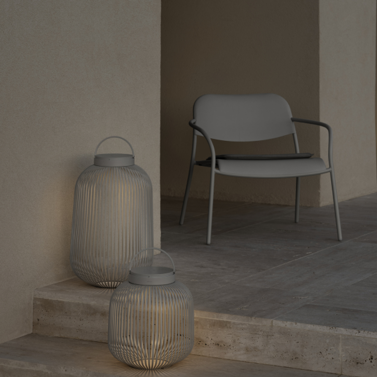 LED-Lampa Lito L 49 cm Granite Gray från blomus