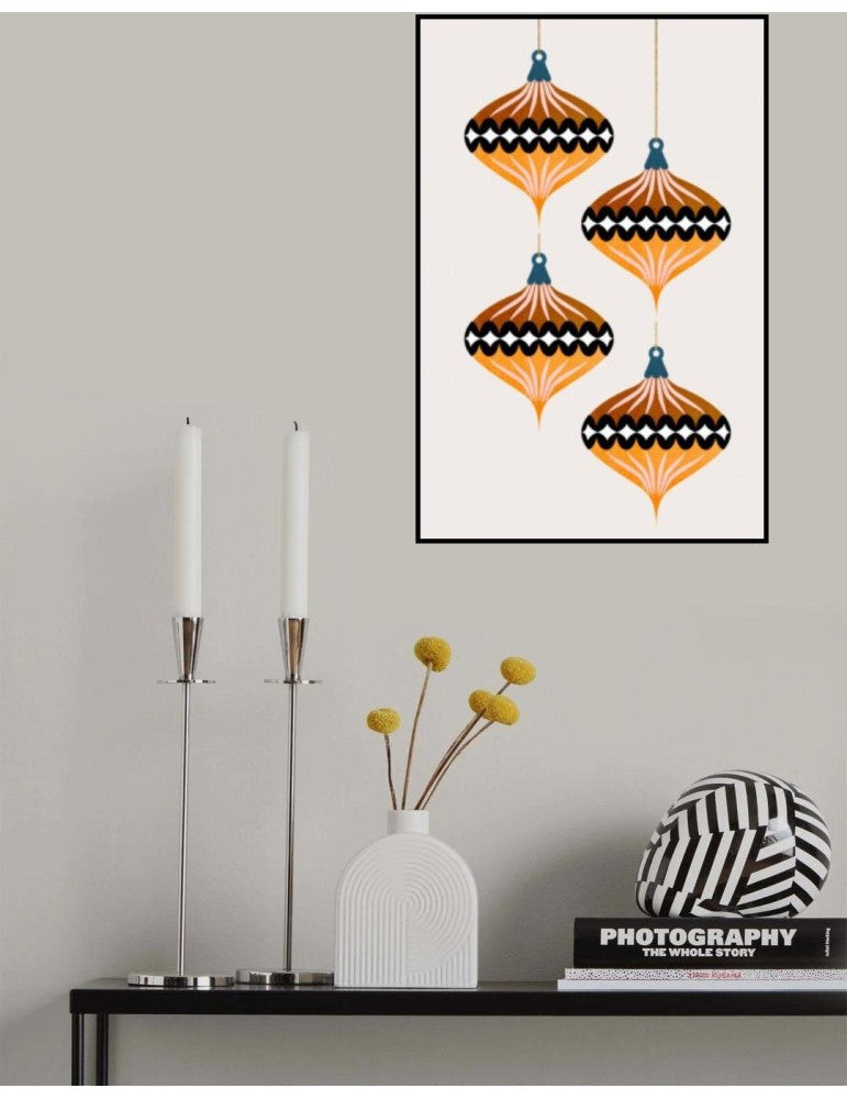 Affisch - Christmas Balls (Vers.1) Pelcasa