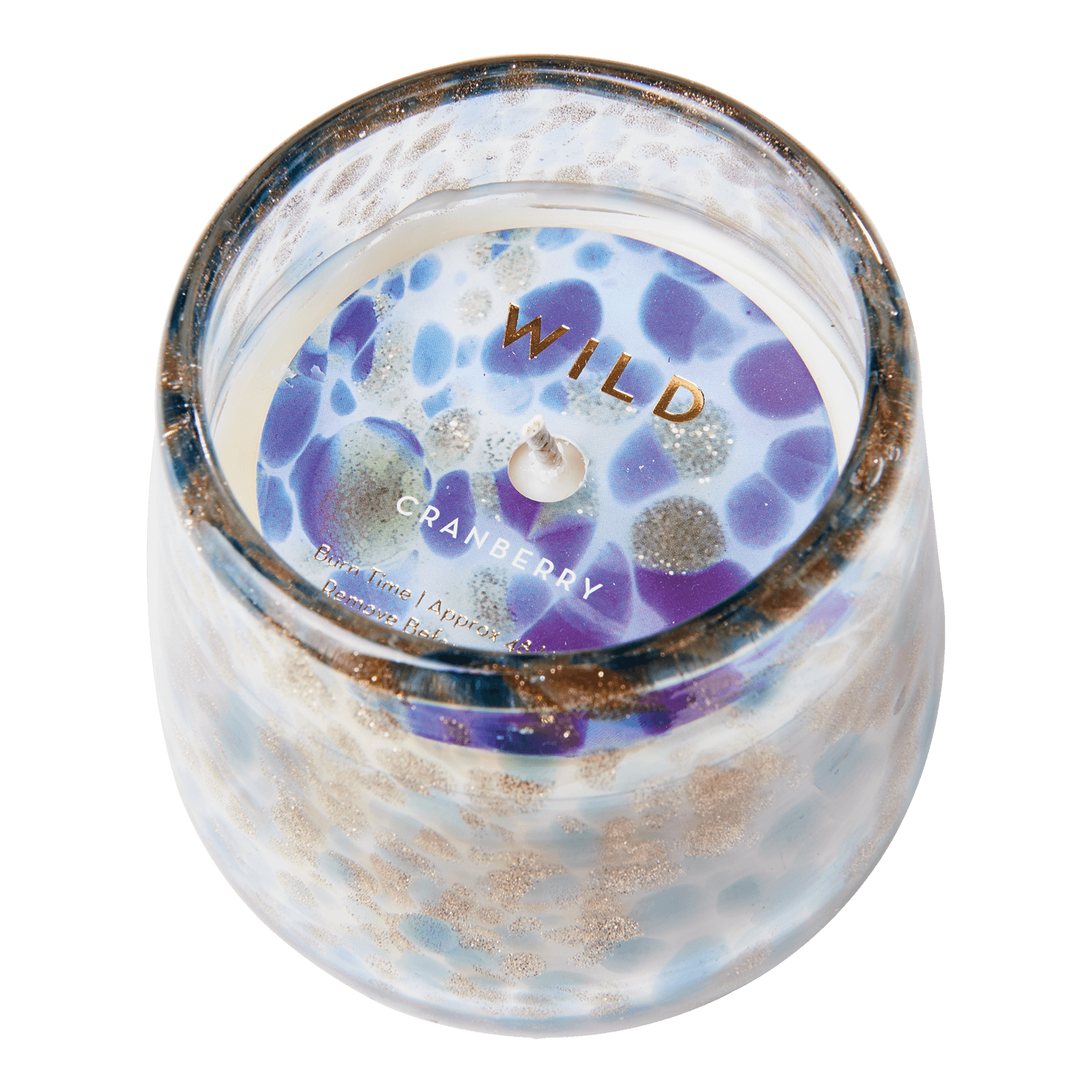 WILD Doftljus Cranberry, Guld/klar/blå Doftljus Affari of Sweden