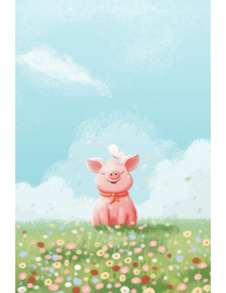 Affisch - Cute Pig Pelcasa 21x30