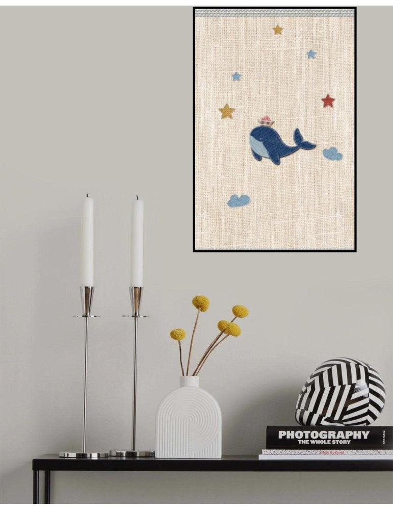 Affisch - Cute Whale Pelcasa