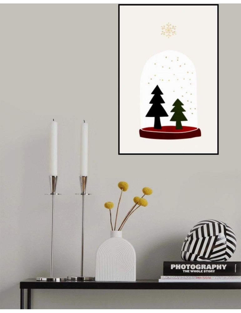 Affisch - Dancing Snowflakes Pelcasa 21x30 cm