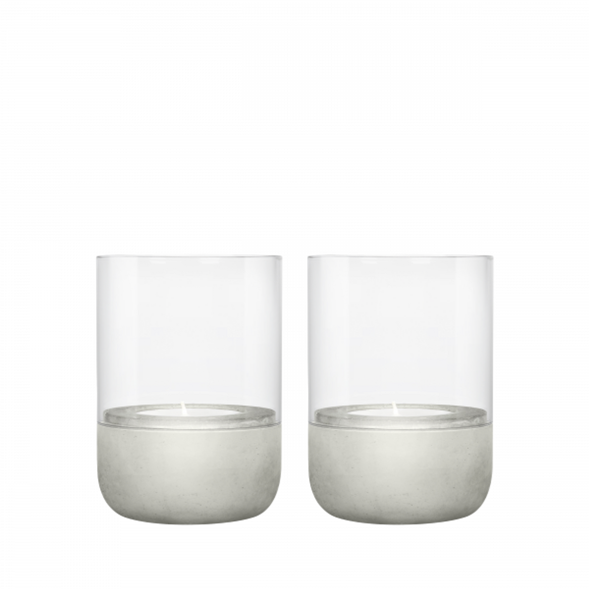 Ljuslykta Calma 2-Pack 9,5 cm Light Gray från blomus