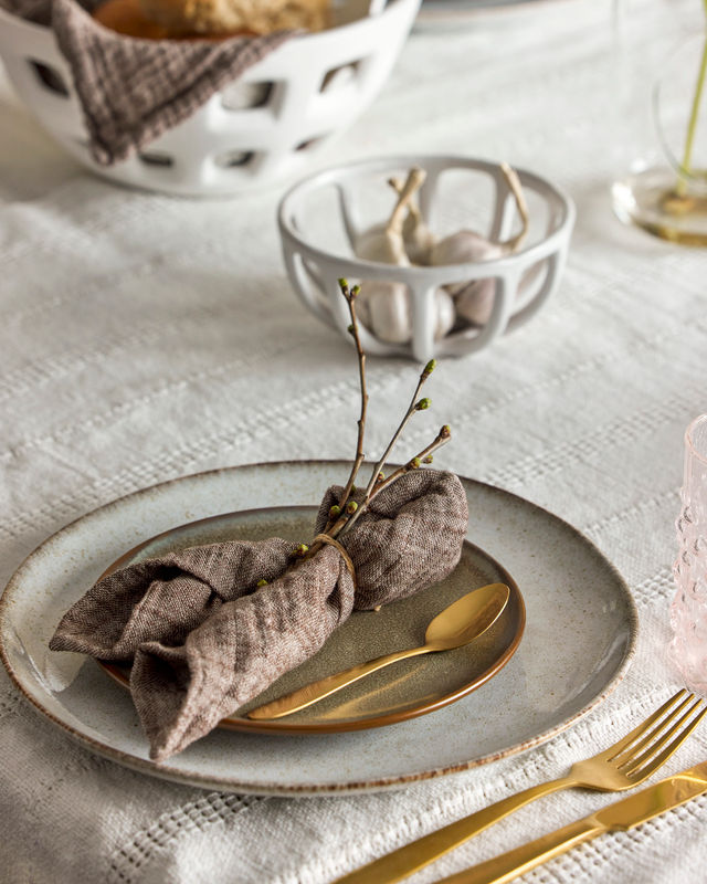 Bloomingville Sandrine Dinnerware Set, Nature, Stoneware Bloomingville