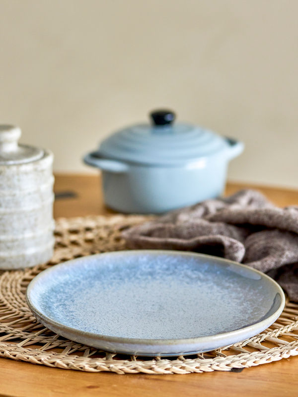 Bloomingville Paula Breakfast Set, Blue, Stoneware Bloomingville