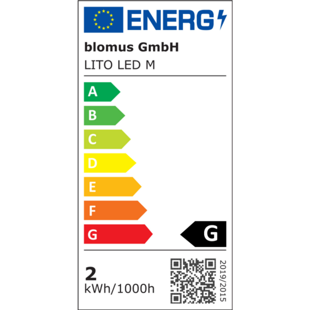 LED-Lampa Lito M 30,5 cm Silk Gray från blomus