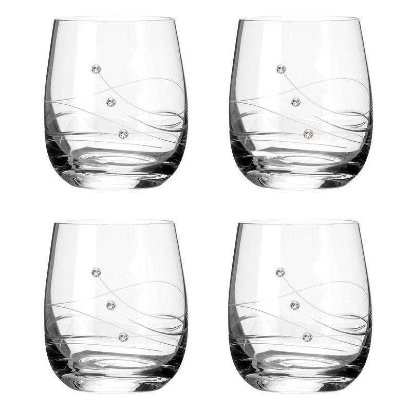 Clio - Tumbler med Swarovski-kristaller Tumblerglas MATRIVO
