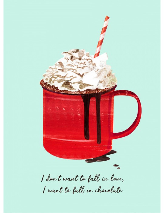 Affisch - Fall In Chocolate Pelcasa 21x30 cm