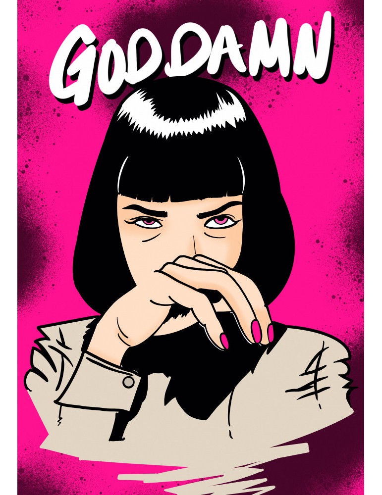 Affisch - Goddamn! Pelcasa 21x30
