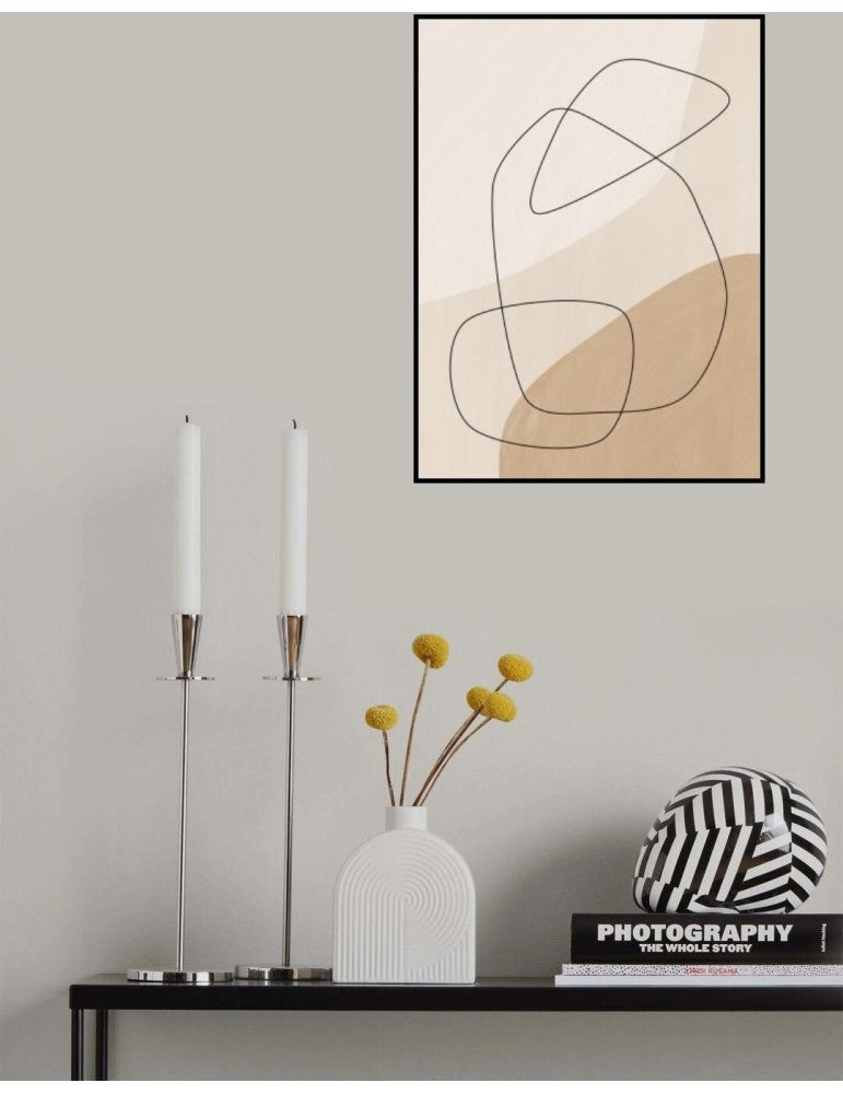 Affisch - Graphic Shapes Aamp Lines Poster Pelcasa