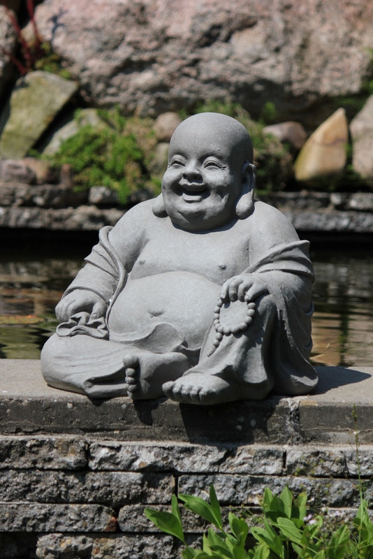 Sittande Lycklig Buddha 40cm - Staty Boeddha Beelden