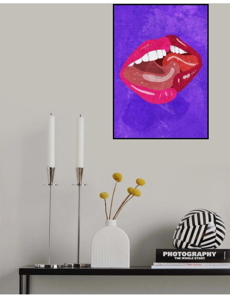 Affisch - Kissing Pelcasa 21x30