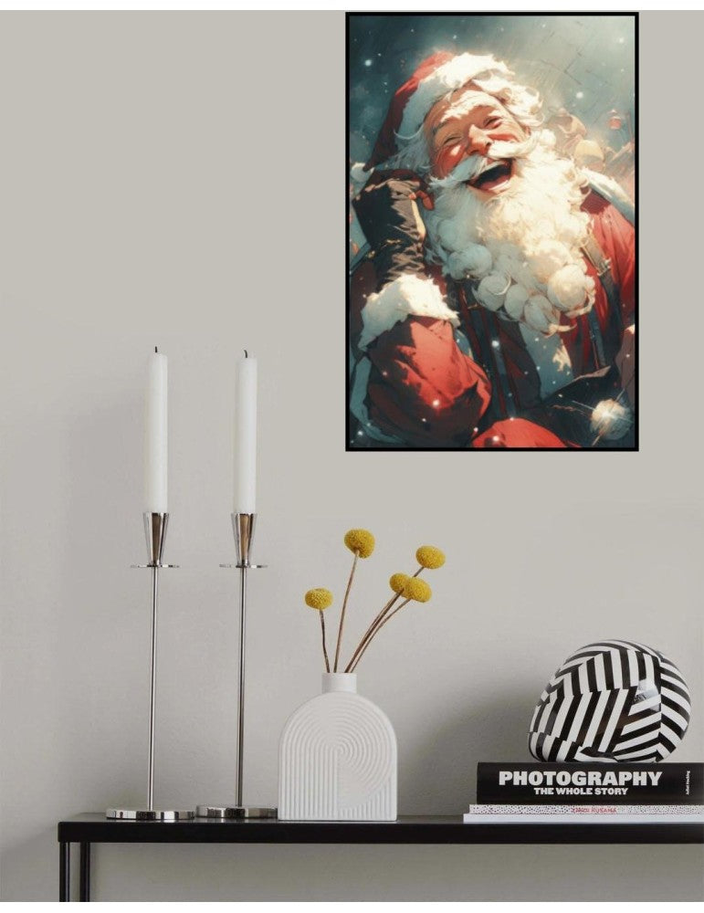 Affisch - Laughing Santa Pelcasa