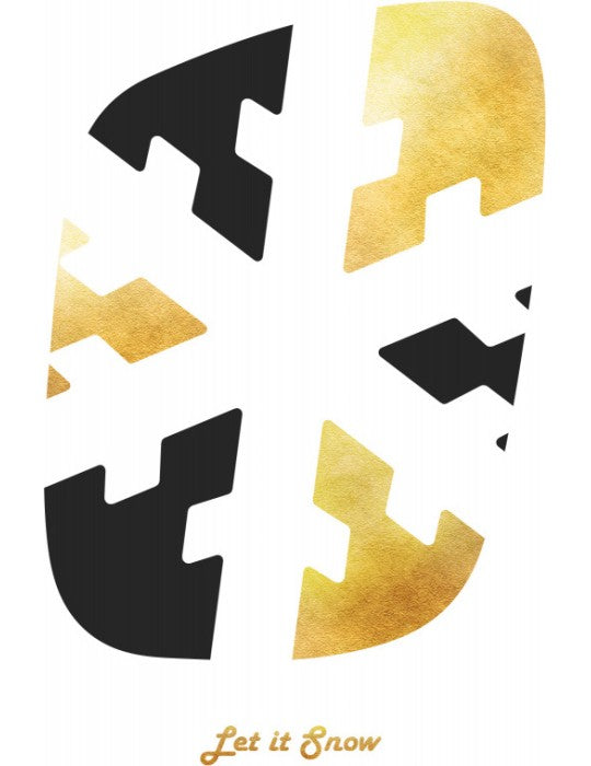 Affisch - Let It Snow Pelcasa 21x30 cm