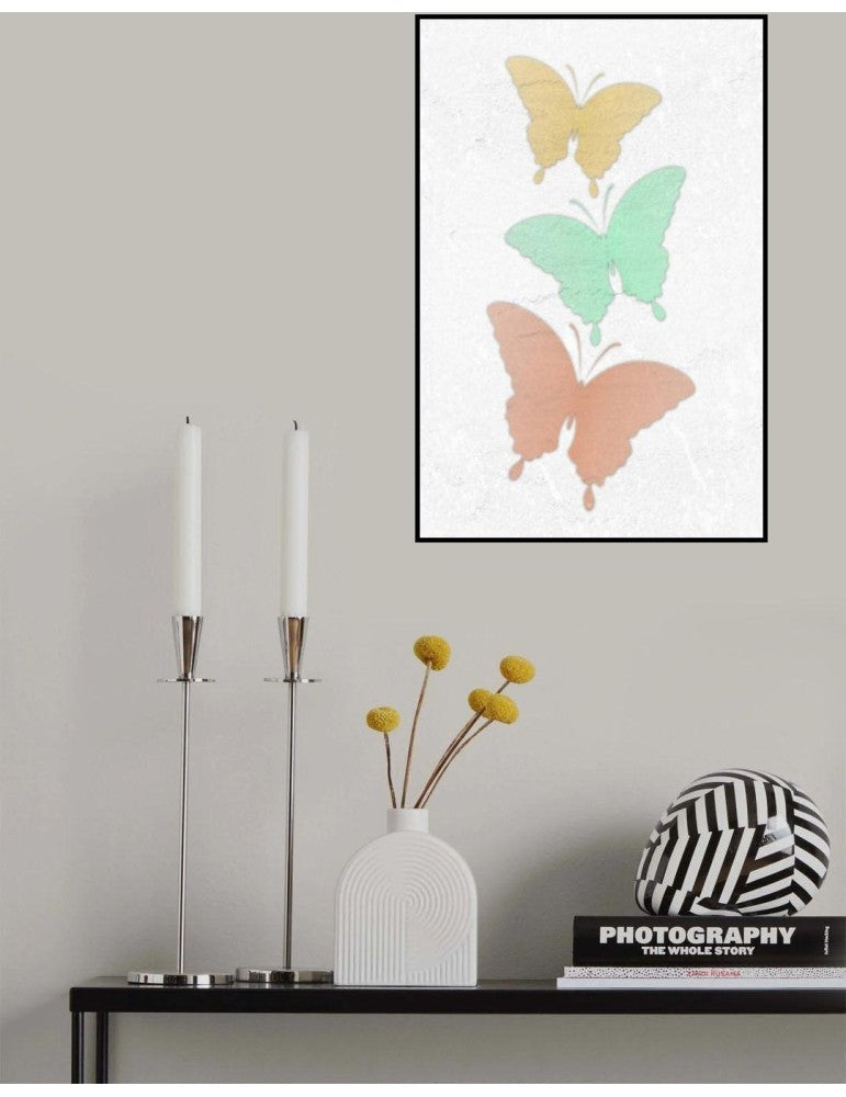 Affisch - Light Butterflies Pelcasa
