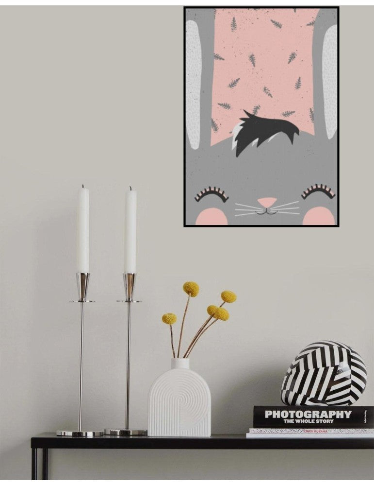 Affisch - Little Bunny (Rosa) Pelcasa