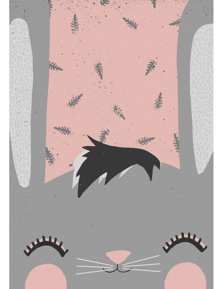 Affisch - Little Bunny (Rosa) Pelcasa 70x100