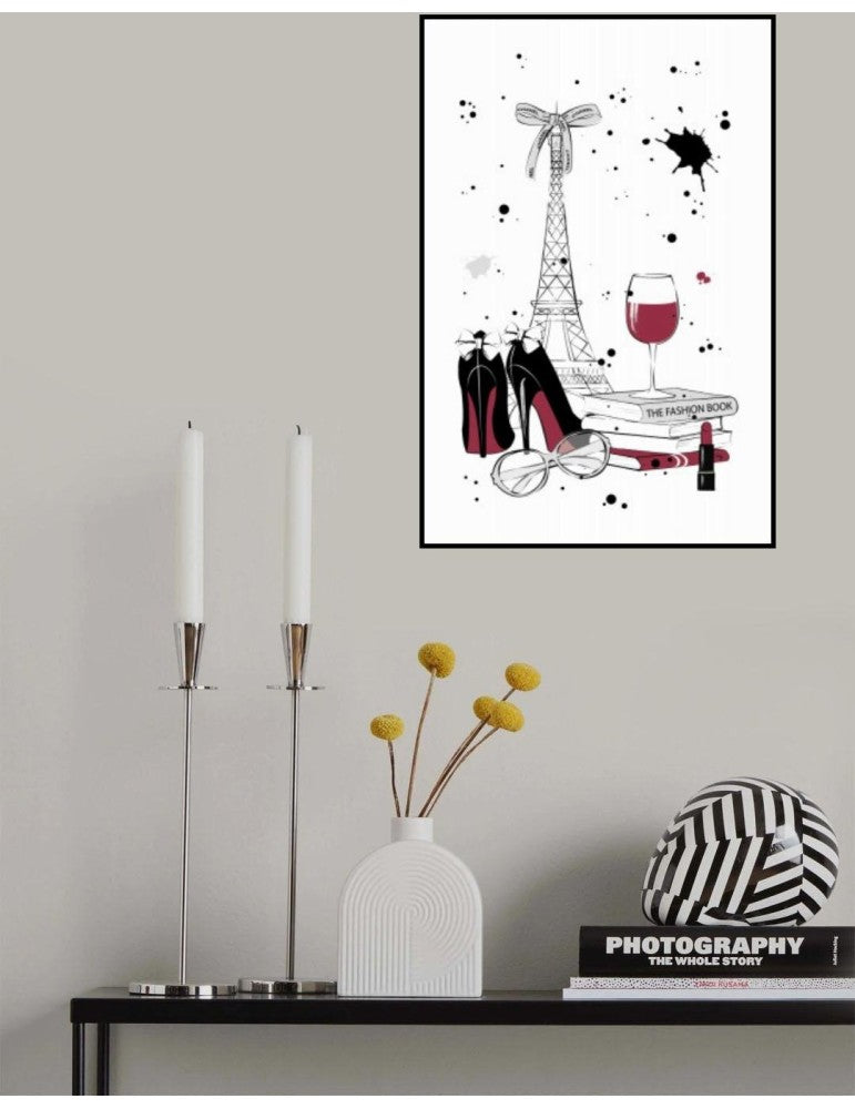 Affisch - Living In Paris Pelcasa 21x30