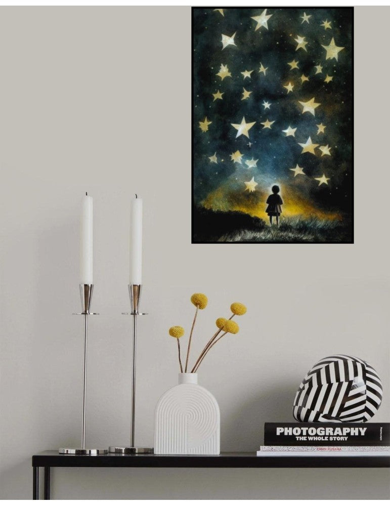 Affisch Look To The Stars 21x30 Pelcasa 21x30