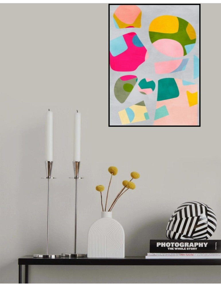 Affisch - Minimal Cutout Colorful Pelcasa