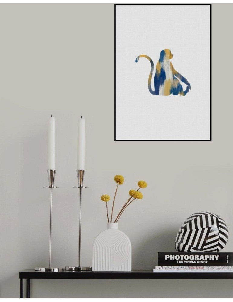 Affisch - Monkey Blue A Yellow Pelcasa