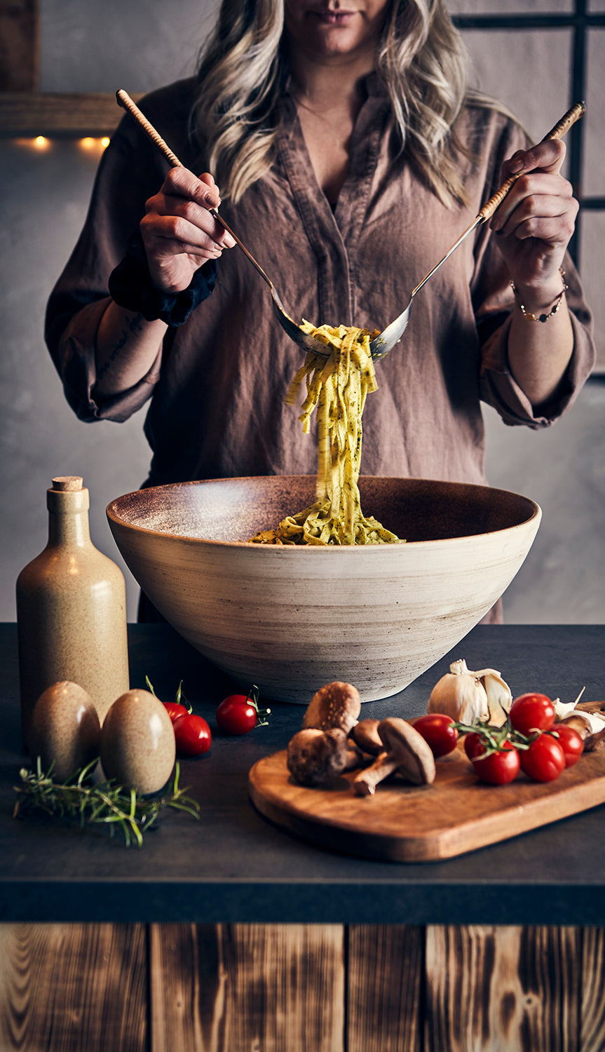 ODIN Salladsbestick, Silverfärgad/natur Affari of Sweden