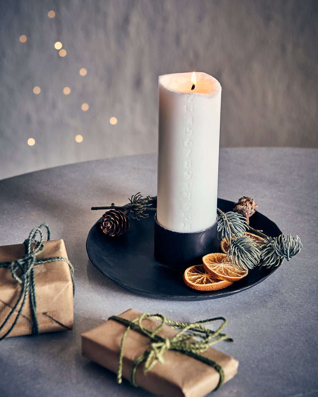 CALENDER Kalenderljus 1-24, Vit Affari of Sweden