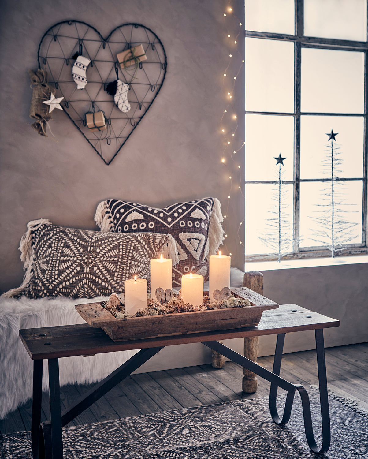 FENIX Julgran L, Grå/vit Affari of Sweden