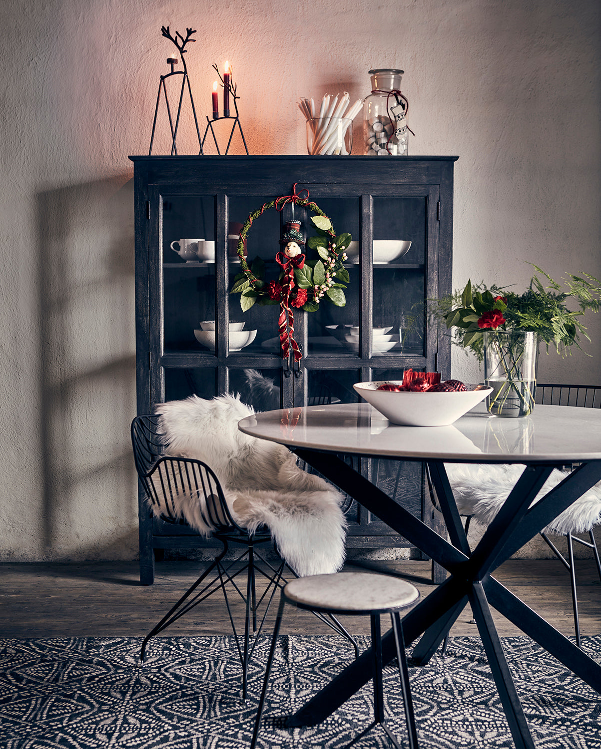 OH DEER Ljusstake, Rost/mässingsfärgad Affari of Sweden