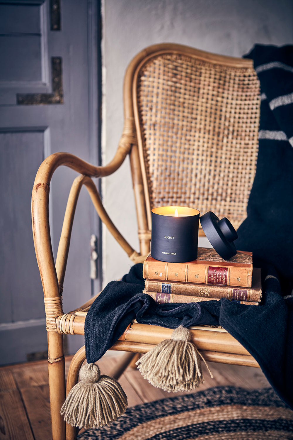 JUNI Matta M, Svart/Natur Affari of Sweden