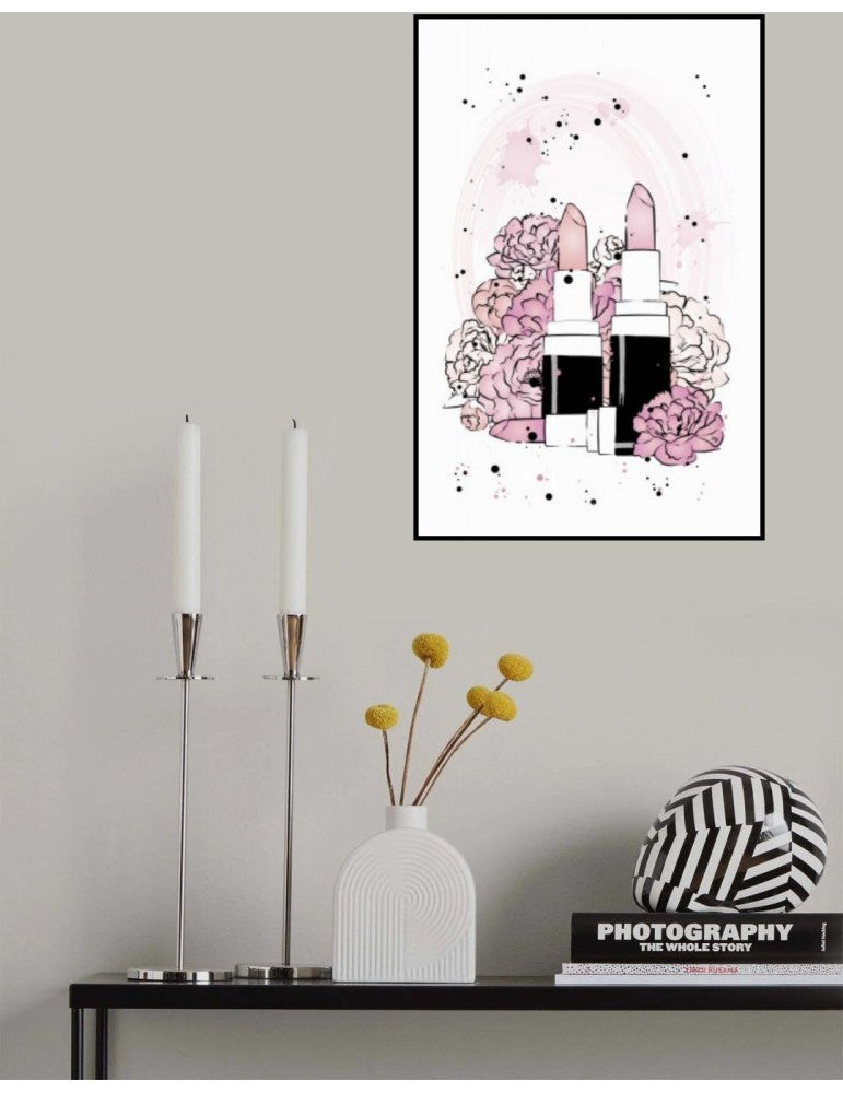 Affisch - Peony Lipstick Pelcasa 21x30