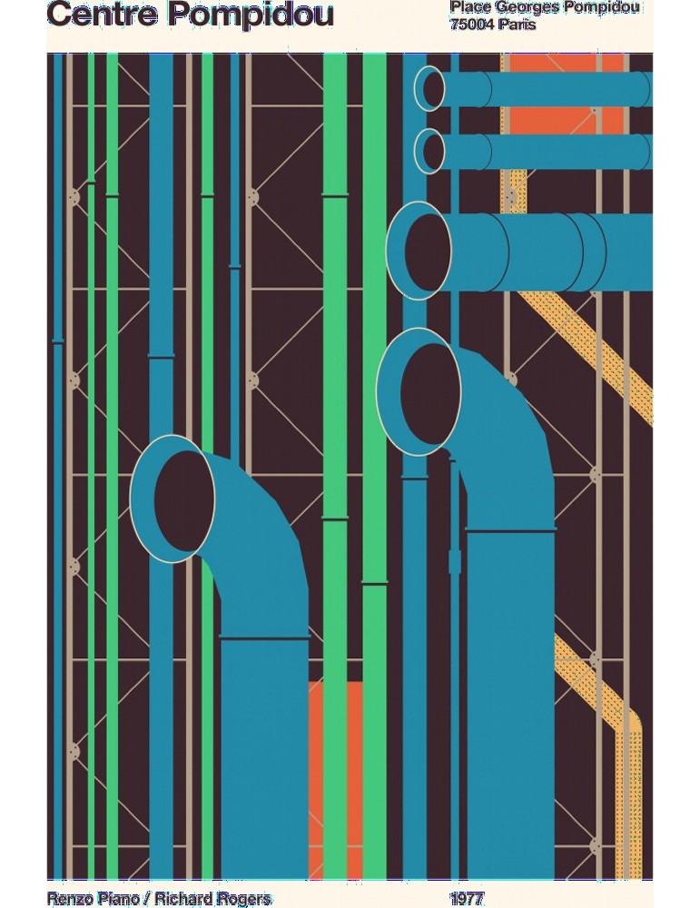 Affisch - Pompidou Pelcasa 21x30