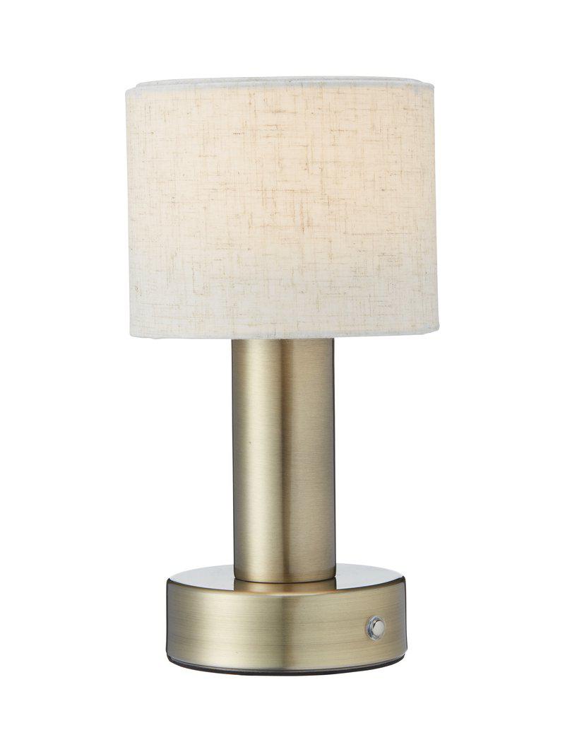 Uppladdningsbar bordslampa Tiara mässing 24 cm – PR Home