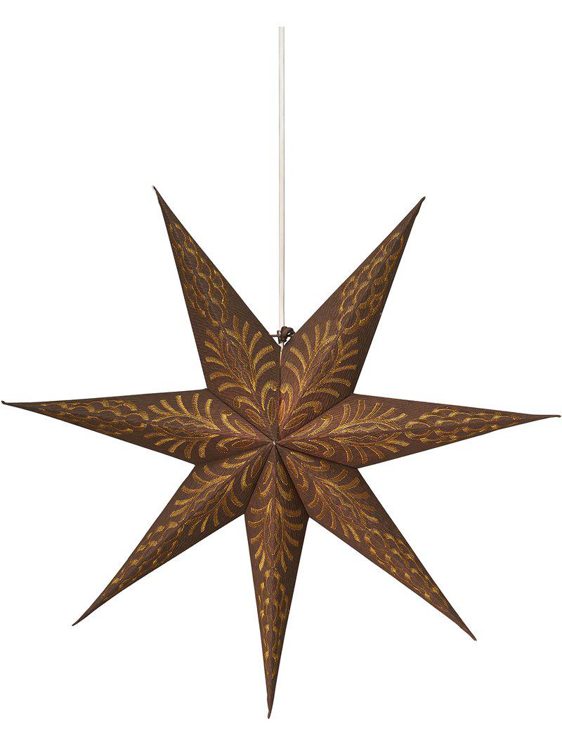 Adventsstjärna Celeste brun/guld 60 cm – PR Home