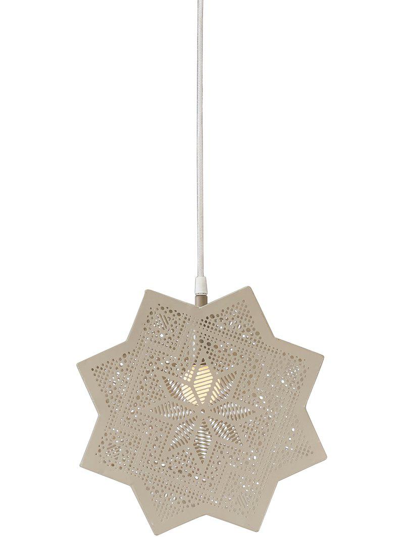 Adventsstjärna Elvira beige metall 28 cm – PR Home