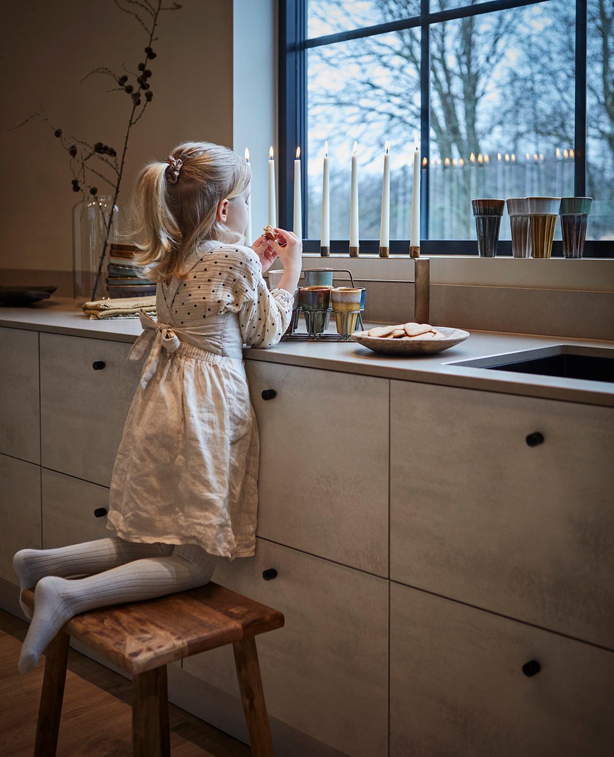 Rustik pall RIKO av återvunnet material för naturlig inredning
