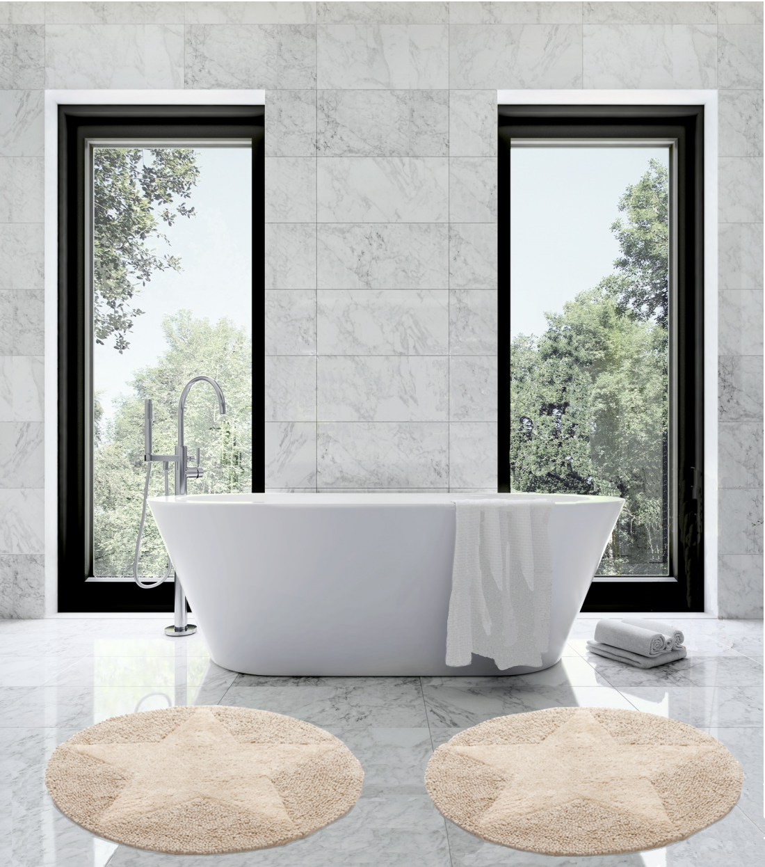 Matta Star Rund 70 cm Natur Etol