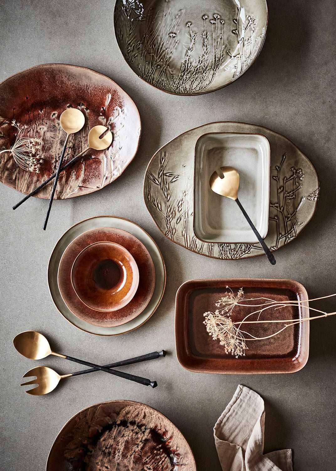 ANNABELLE Serveringsfat, Terrakotta Affari of Sweden