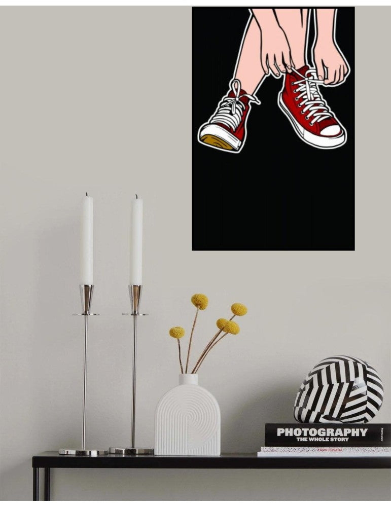 Affisch - Tie Your Shoe Laces Pelcasa 21x30